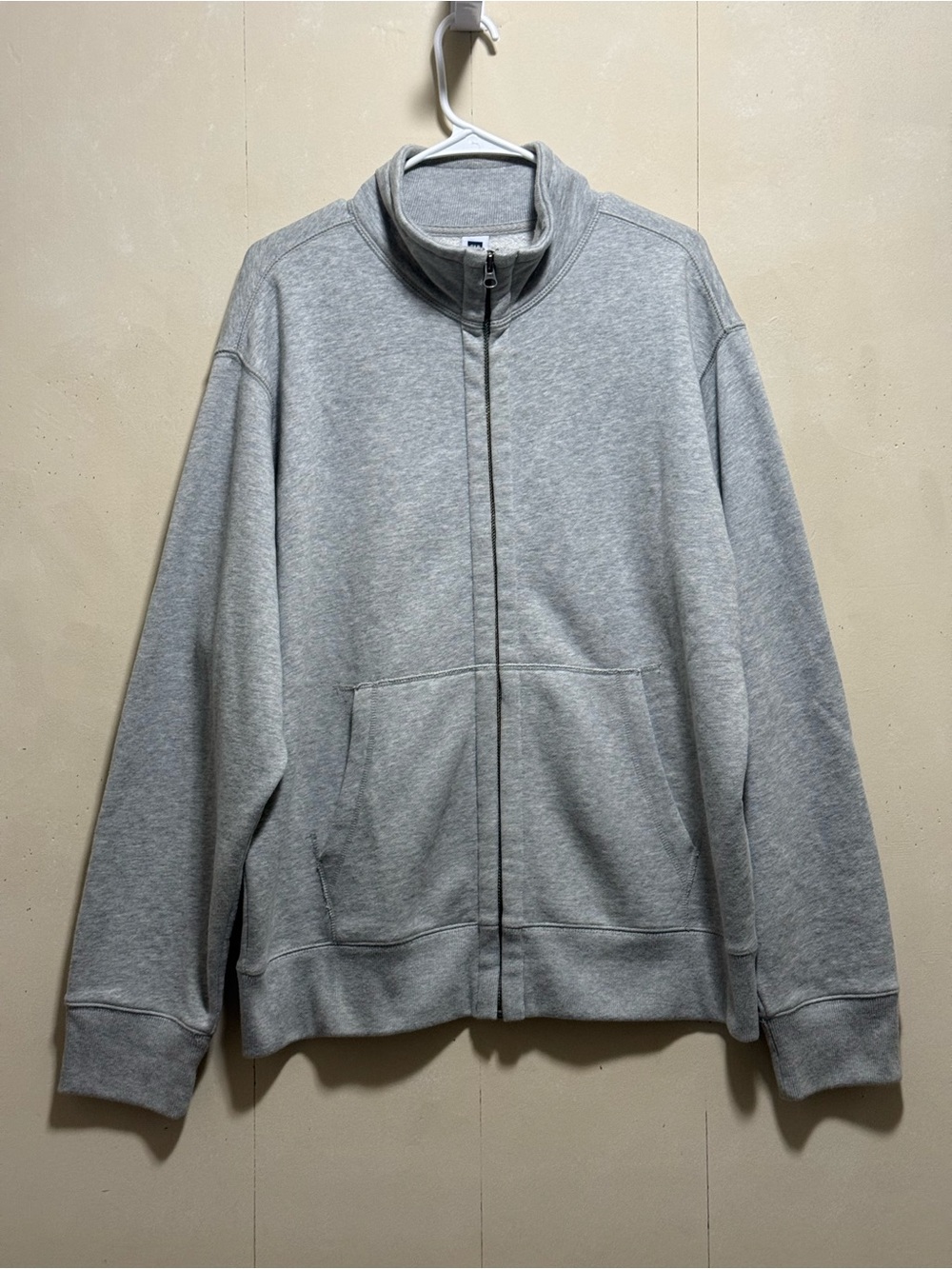GAP Men's Light Gray Full-Zip Sweatshirt Jacket Men’s Sz XXL